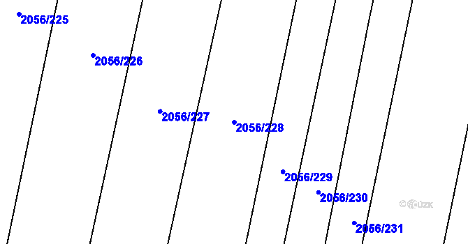 Parcela st. 2056/228 v KÚ Kateřinky u Opavy, Katastrální mapa