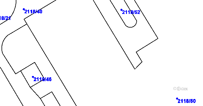 Parcela st. 2118/68 v KÚ Kylešovice, Katastrální mapa