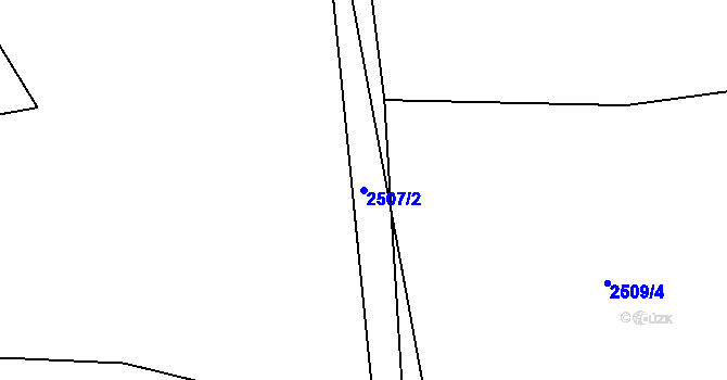 Parcela st. 2507/2 v KÚ Kylešovice, Katastrální mapa