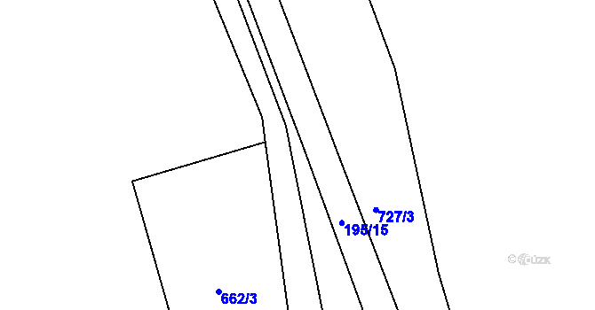 Parcela st. 828/3 v KÚ Čánka, Katastrální mapa