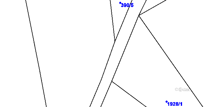 Parcela st. 393/11 v KÚ Oprechtice na Šumavě, Katastrální mapa