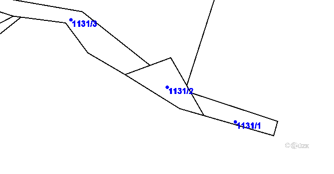 Parcela st. 1131/2 v KÚ Oprechtice na Šumavě, Katastrální mapa