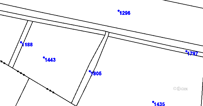Parcela st. 168 v KÚ Orel, Katastrální mapa