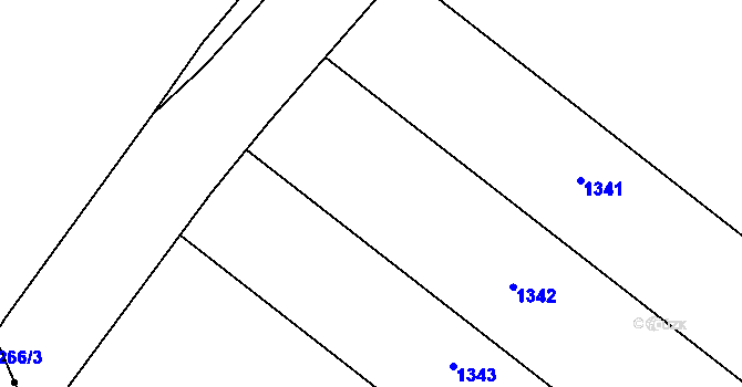 Parcela st. 208 v KÚ Orel, Katastrální mapa