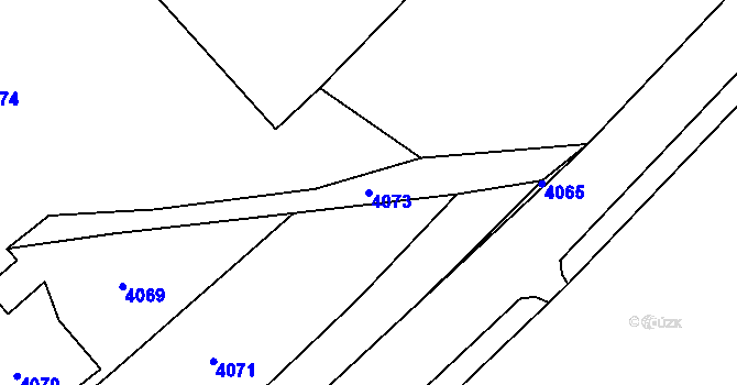 Parcela st. 4073 v KÚ Orlová, Katastrální mapa