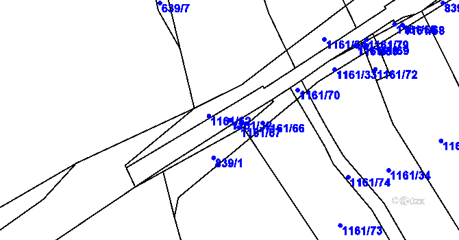 Parcela st. 1161/32 v KÚ Poruba u Orlové, Katastrální mapa