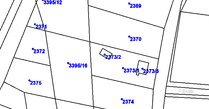 Parcela st. 2373/2 v KÚ Poruba u Orlové, Katastrální mapa