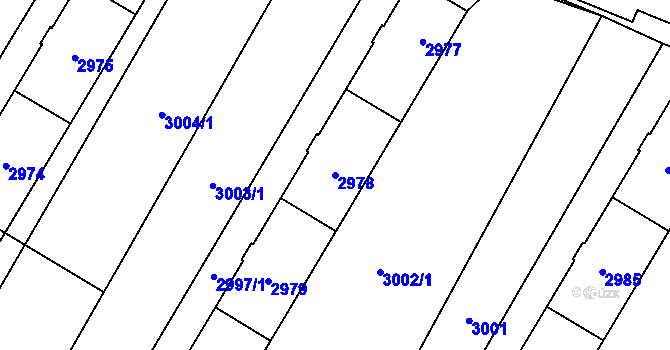 Parcela st. 2978 v KÚ Poruba u Orlové, Katastrální mapa