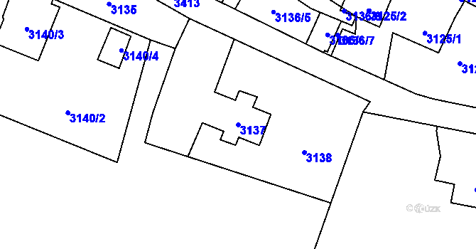 Parcela st. 3137 v KÚ Poruba u Orlové, Katastrální mapa