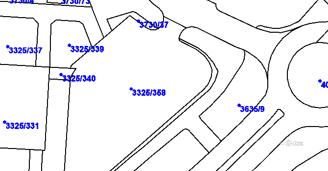 Parcela st. 3730/20 v KÚ Horní Lutyně, Katastrální mapa