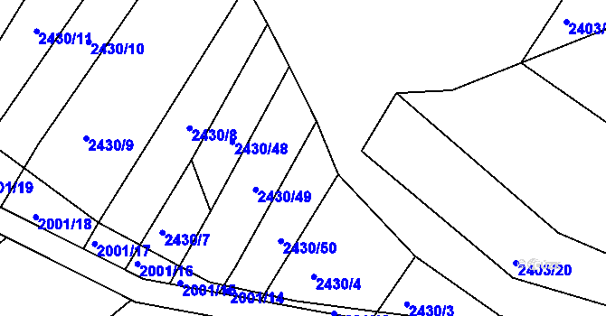 Parcela st. 2403/43 v KÚ Ořechov, Katastrální mapa