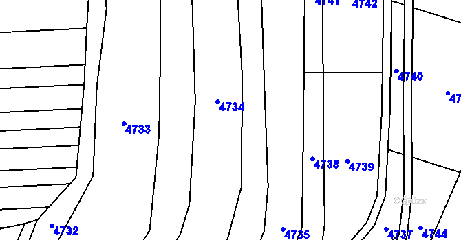 Parcela st. 680/4 v KÚ Ořechov u Uherského Hradiště, Katastrální mapa
