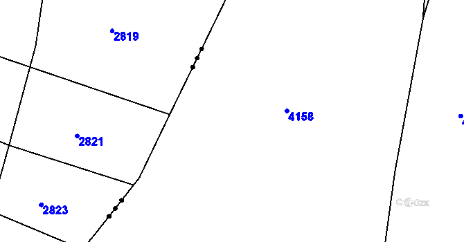 Parcela st. 2020/4 v KÚ Ořechov u Uherského Hradiště, Katastrální mapa