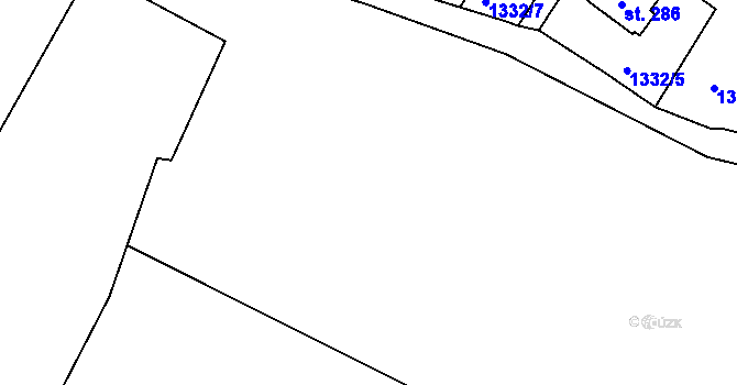 Parcela st. 1278/12 v KÚ Lázně Kundratice, Katastrální mapa