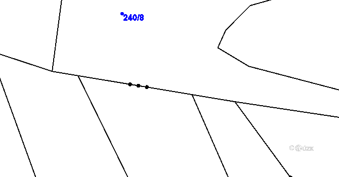 Parcela st. 240/1 v KÚ Jemnice u Oseka, Katastrální mapa