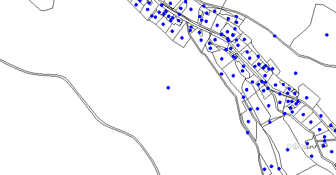 Parcela st. 351/7 v KÚ Hrad Osek, Katastrální mapa