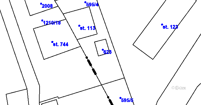 Parcela st. 115 v KÚ Osek u Sobotky, Katastrální mapa