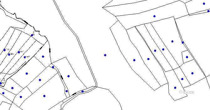 Parcela st. 486 v KÚ Oselce, Katastrální mapa