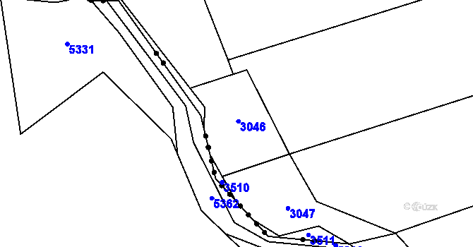 Parcela st. 78 v KÚ Osíčko, Katastrální mapa