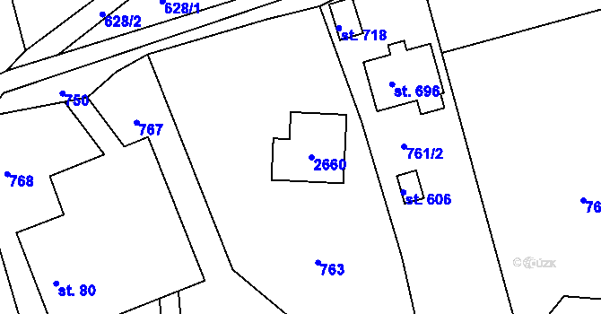 Parcela st. 78 v KÚ Osík, Katastrální mapa
