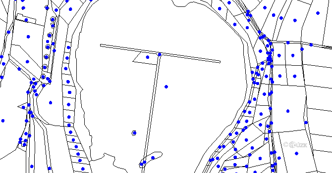 Parcela st. 1173/1 v KÚ Ostrá, Katastrální mapa