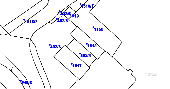 Parcela st. 174/3 v KÚ Přívoz, Katastrální mapa
