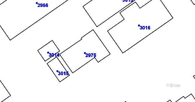 Parcela st. 3289 v KÚ Mariánské Hory, Katastrální mapa