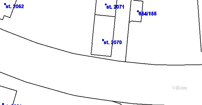 Parcela st. 6485 v KÚ Zábřeh nad Odrou, Katastrální mapa