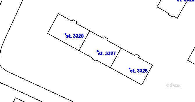 Parcela st. 3327 v KÚ Zábřeh nad Odrou, Katastrální mapa