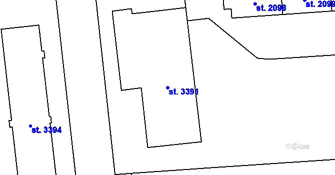 Parcela st. 3391 v KÚ Zábřeh nad Odrou, Katastrální mapa