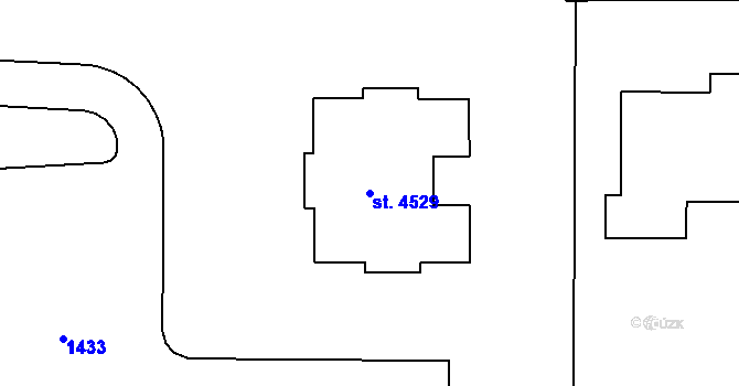 Parcela st. 4529 v KÚ Zábřeh nad Odrou, Katastrální mapa