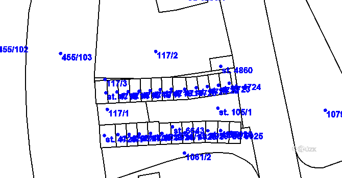 Parcela st. 4719 v KÚ Zábřeh nad Odrou, Katastrální mapa