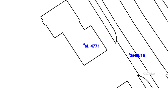 Parcela st. 4771 v KÚ Zábřeh nad Odrou, Katastrální mapa
