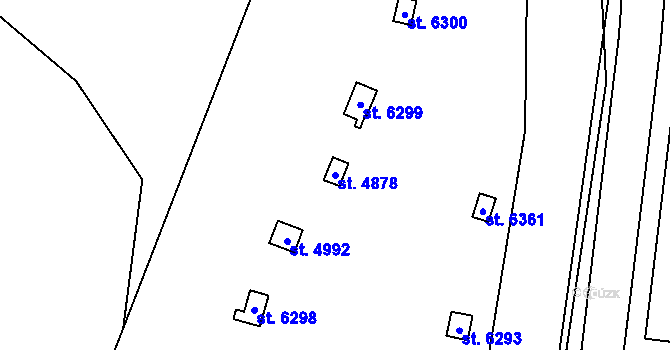 Parcela st. 4878 v KÚ Zábřeh nad Odrou, Katastrální mapa