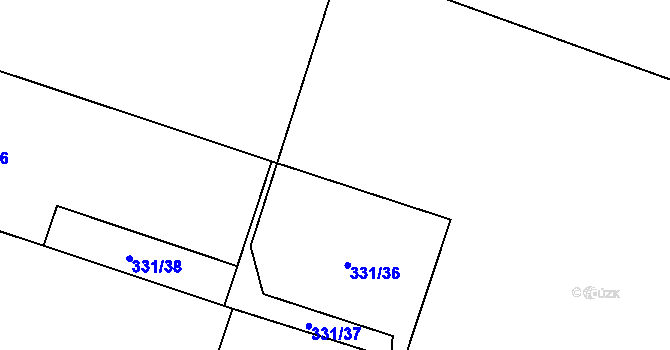 Parcela st. 6123 v KÚ Zábřeh nad Odrou, Katastrální mapa