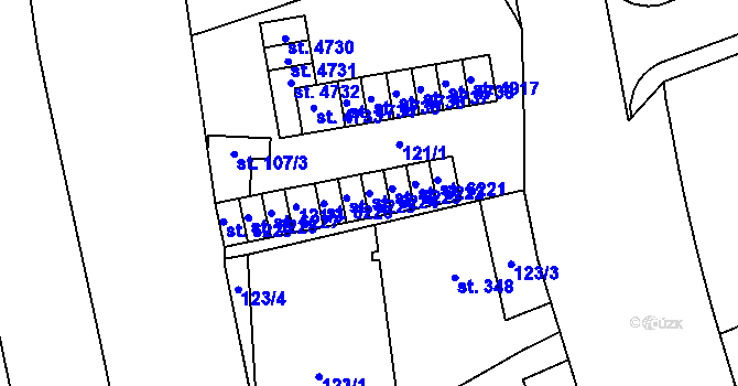 Parcela st. 6224 v KÚ Zábřeh nad Odrou, Katastrální mapa