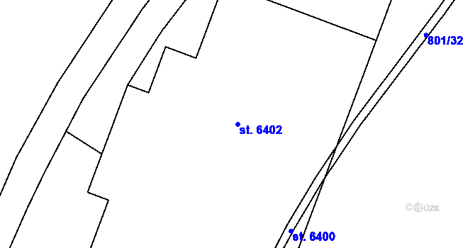 Parcela st. 6402 v KÚ Zábřeh nad Odrou, Katastrální mapa