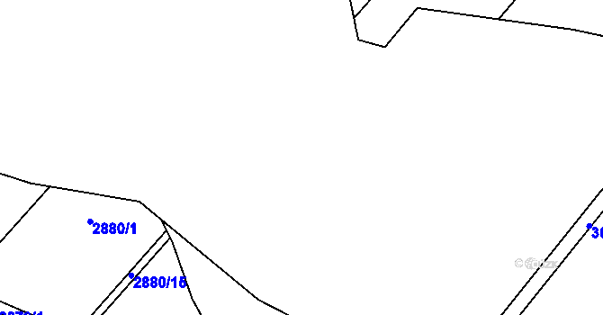 Parcela st. 3011/75 v KÚ Poruba, Katastrální mapa