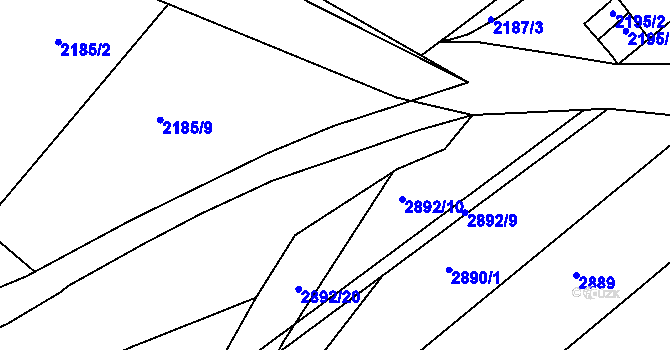 Parcela st. 3011/51 v KÚ Poruba, Katastrální mapa