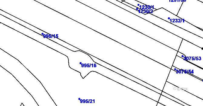Parcela st. 1084/4 v KÚ Poruba, Katastrální mapa
