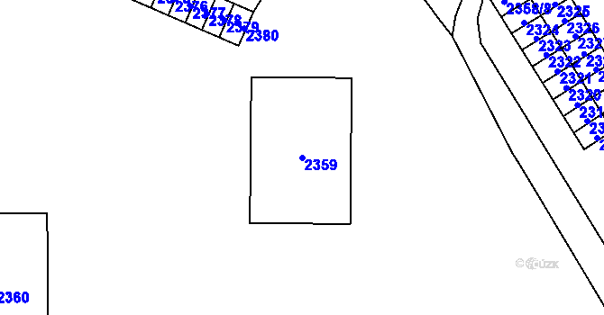 Parcela st. 2359 v KÚ Poruba-sever, Katastrální mapa
