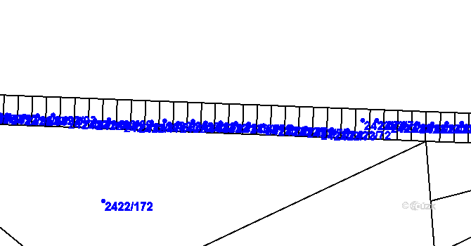 Parcela st. 2422/80 v KÚ Martinov ve Slezsku, Katastrální mapa