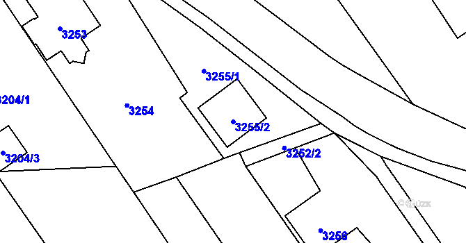 Parcela st. 3255/2 v KÚ Martinov ve Slezsku, Katastrální mapa