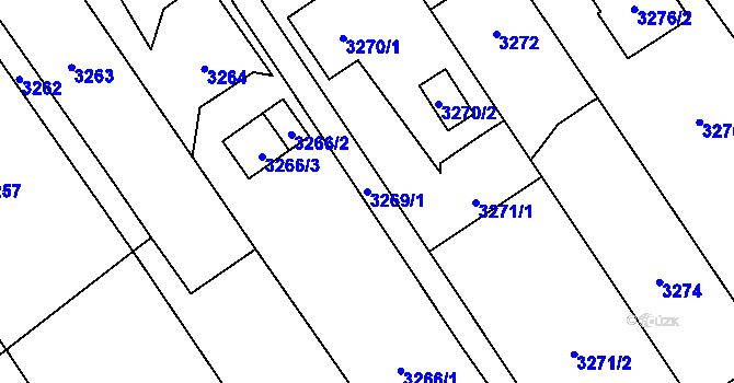 Parcela st. 3269/1 v KÚ Martinov ve Slezsku, Katastrální mapa