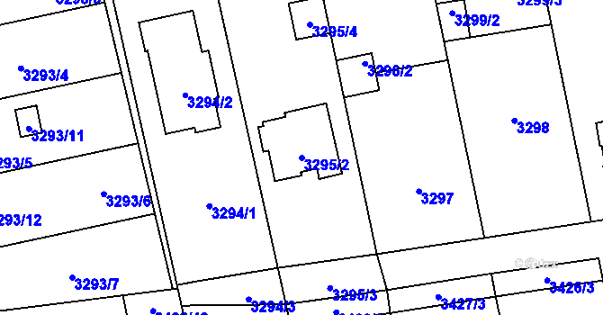 Parcela st. 3295/2 v KÚ Martinov ve Slezsku, Katastrální mapa