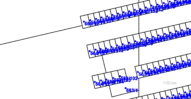 Parcela st. 564/9 v KÚ Svinov, Katastrální mapa