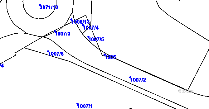 Parcela st. 1005 v KÚ Svinov, Katastrální mapa