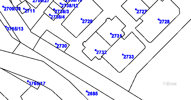 Parcela st. 2732 v KÚ Svinov, Katastrální mapa