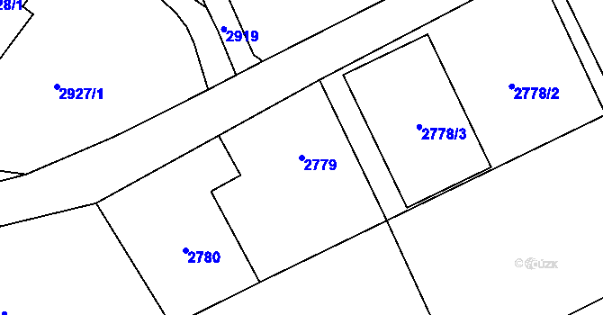 Parcela st. 2779 v KÚ Svinov, Katastrální mapa