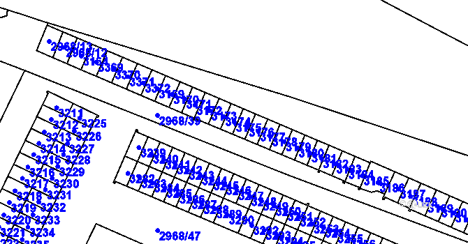 Parcela st. 3175 v KÚ Svinov, Katastrální mapa
